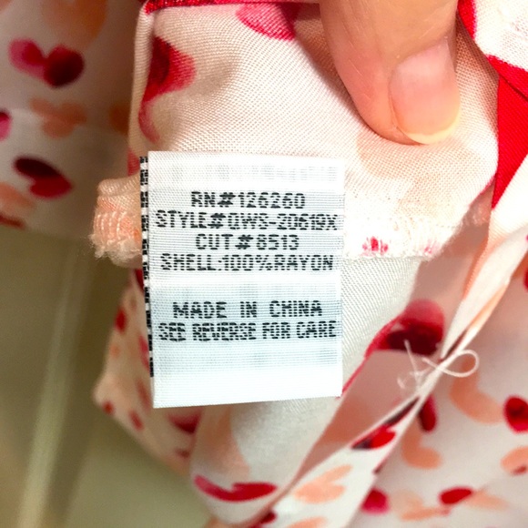 Sprinkled Hearts L/S Rayon Shirt - Picture 10 of 10